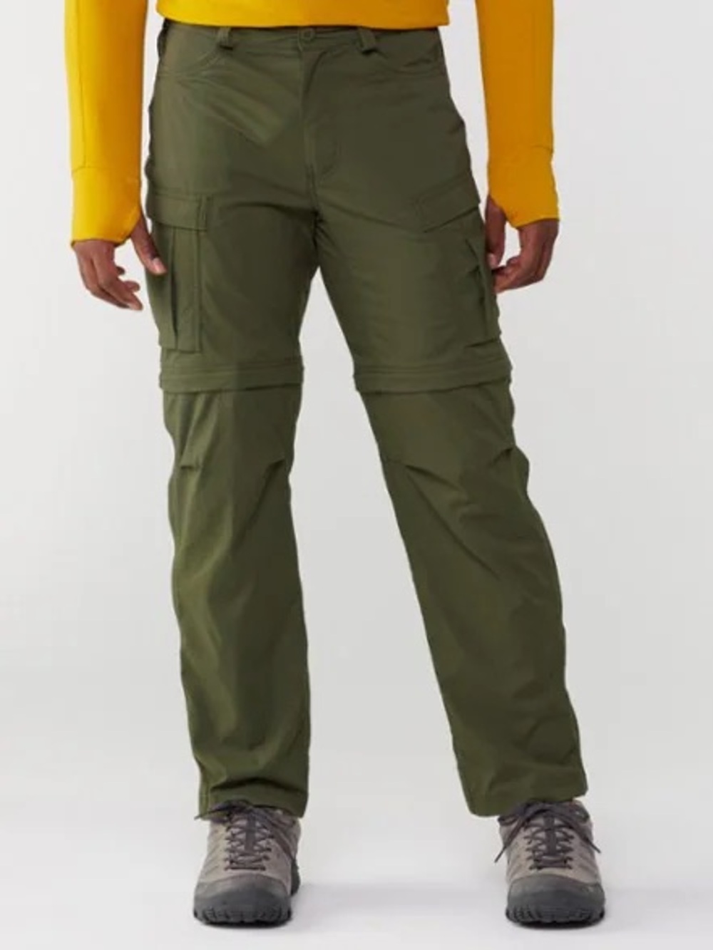 REI Men's Olive Convertible Cargo Pants